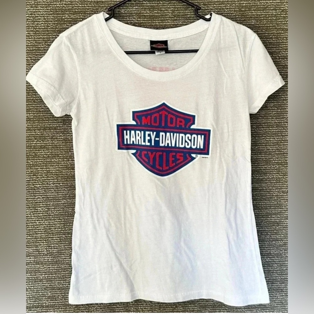 Harley Davidson White T-shirt Sz Small Anderson SC